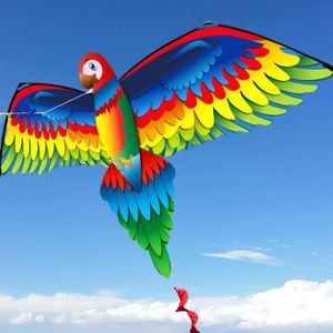 CERF-VOLANT Cerf-volant perroquet 3D facile à piloter pour enf