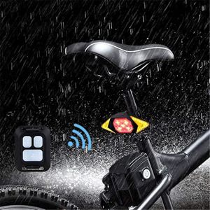 ECLAIRAGE POUR VÉLO Feux de vélo arrière - Chargement USB - clignotant - Télécommande sans fil