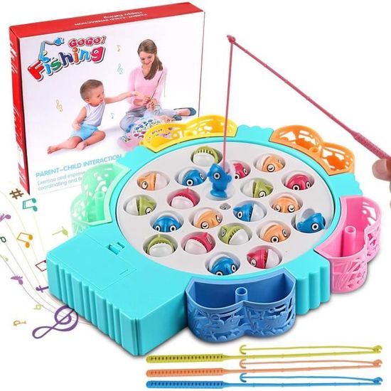 Jeu Montessori Pêche et Tri Éducatif - Enfants 2-3 Ans - Idéal Cadeau Anniversaire ou Noël
