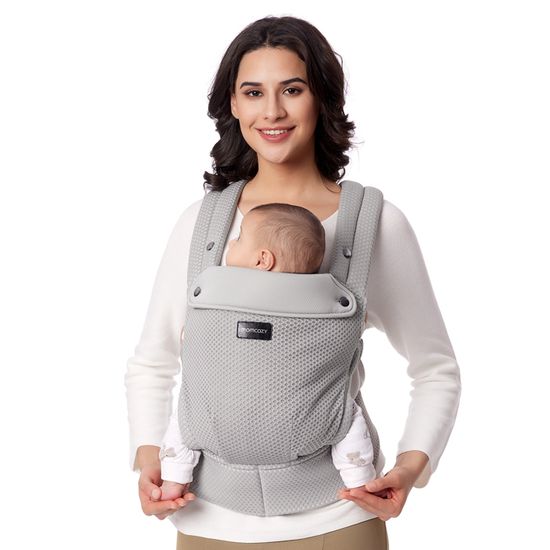 Porte-bébé Respirant Momcozy Air Mesh - Pour Nouveau-né à 20 Kg, Maille 3D, Dos En X | Léger, Sans Inserts, Pour Temps Chaud - 3