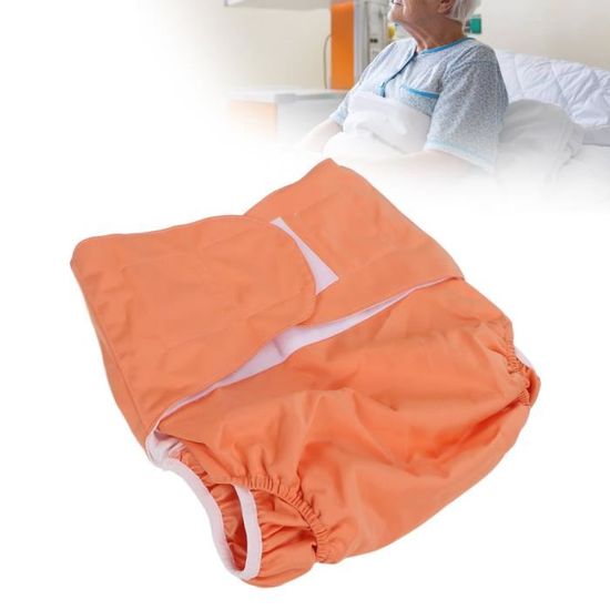 Couche-culotte Adulte Lavable Et Réutilisable - Protection Anti-fuites - Ajustable élastique - Coton Confortable - Taille Haute - 6