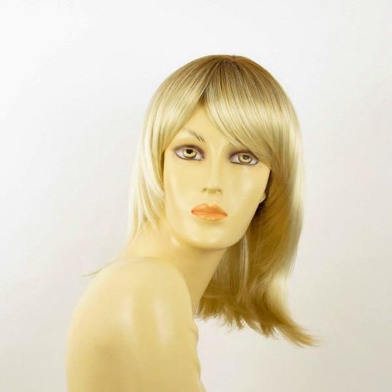 Perruque Mi-longue Pour Femmes Blond Clair Doré - Synthétique 50cm - Modèle Odelia - Neuf Avec étiquettes