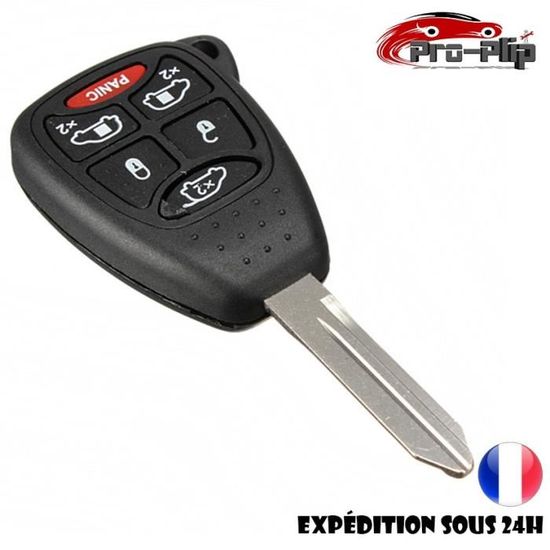 Jongo - Coque De Clé Avec Lame Compatible Avec Toyota Yaris, Rav4, Land Cruiser Et Avensis | Avec 1x Pile CR1616 | Boitier Clef Plip Voiture Télécommande Sans Boutons