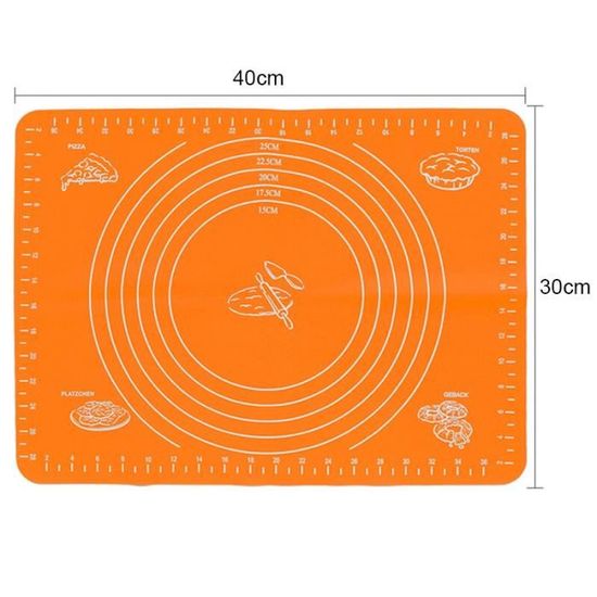 (Orange 40x30cm|40x30 cm)Tapis à rouler en Silicone antidérapant ...