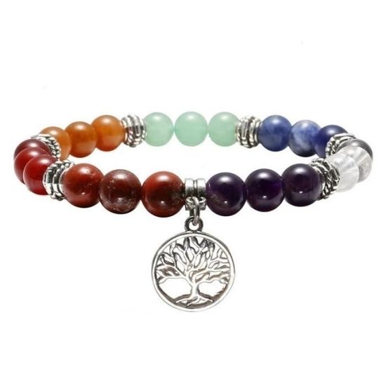 Bracelet pour homme ou femme - pierre naturelle - Jaspe rouge – Bijouxmode