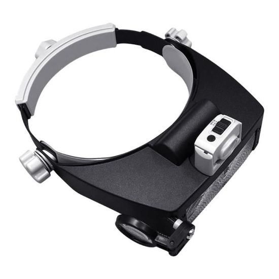 Loupe Bandeau Loupe Lampe avec LED Lumineux Loupe Réparation Lecture