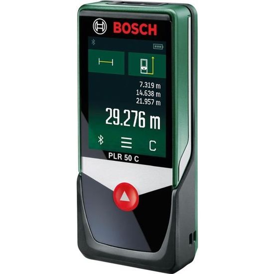 Télémètre laser numérique BOSCH - PLR 50 C - Mesure de surfaces et volumes - Portée 50 m