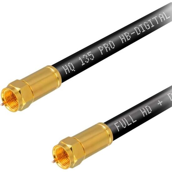 Connecteurs Satellite F ARLI - Lot De 100, écrou Large, Joint étanchéité, Plaqué Or, Pour Câbles Coaxiaux 7-7,4 Mm - 7