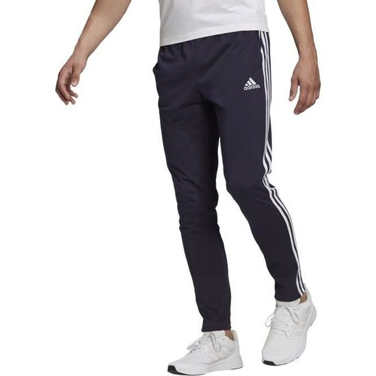 Adidas Pantalon pour Homme Essentials French Terry Tapered Cuff 3-Stripes  Bleu Bleu - Cdiscount Sport