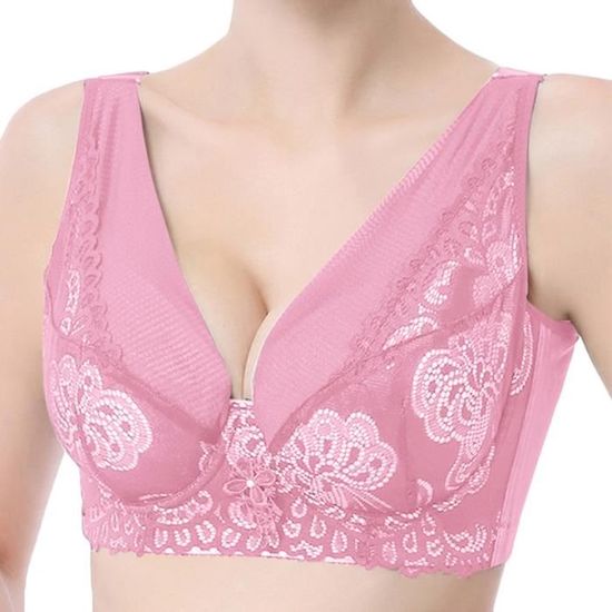 Soutien-gorge De Nuit/allaitement En Coton Dentelle - Réglable, Confort Grossesse Et Quotidien - Tailles M à XXL - 2
