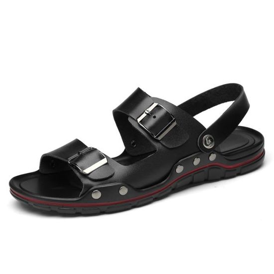 Sandales Homme 4F Sport Pour L'été - Légères, Noir, Tailles EUR 36 à 46 - Parfaites Pour La Marche Et La Randonnée