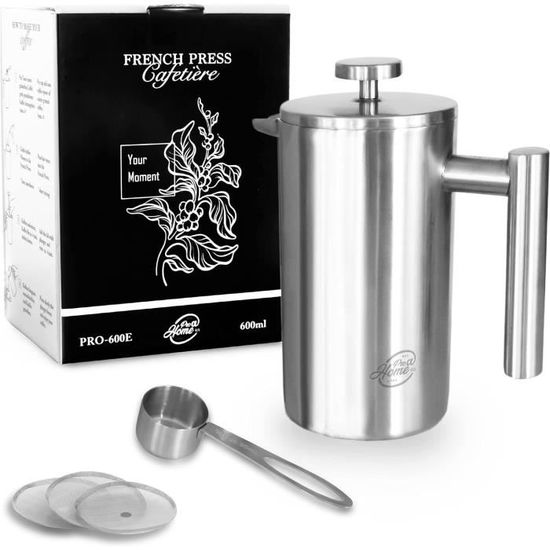 Cafetière À Piston En Acier Inoxydable (Inox) 0,6L (4 Tasses