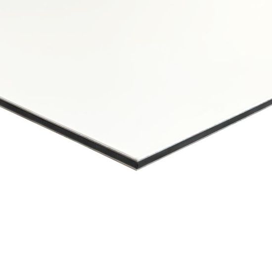 Panneau Composite Aluminium Blanc 2 mm 20 x 20 cm (200 x 200 mm) -  Cdiscount Bricolage