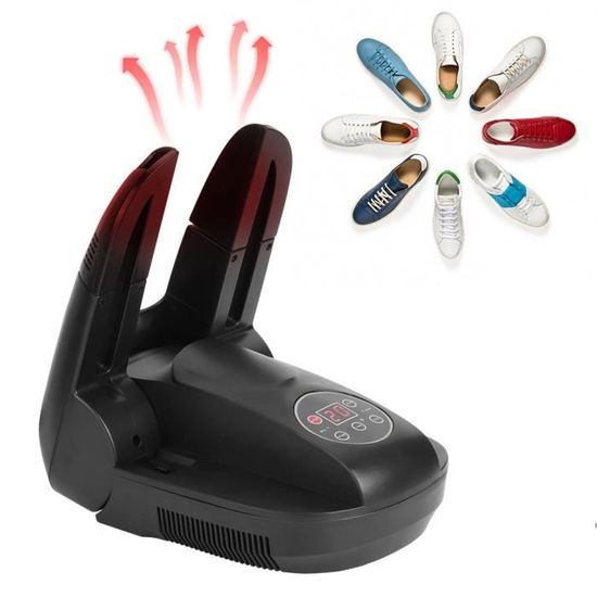 Sèche-Chaussures Électrique – Séchoir à Chaussures Chaussettes Gants, Chaleur Douce Anti-Humidité Anti-Odeur, Blanc