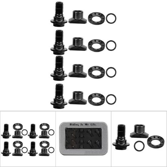 Dilwe écrous cage et kit de vis 200pcs écrous à cage et kit de vis M5