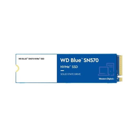 WESTERN DIGITAL Disque dur SN570 - NVME SSD - 2TB interne - Format M2 - Bleu