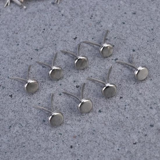 Lot De 200 Attaches Papier (Brads) Carrées En Métal Bronze - 0.2x0.2 Cm Neuf Uxcell