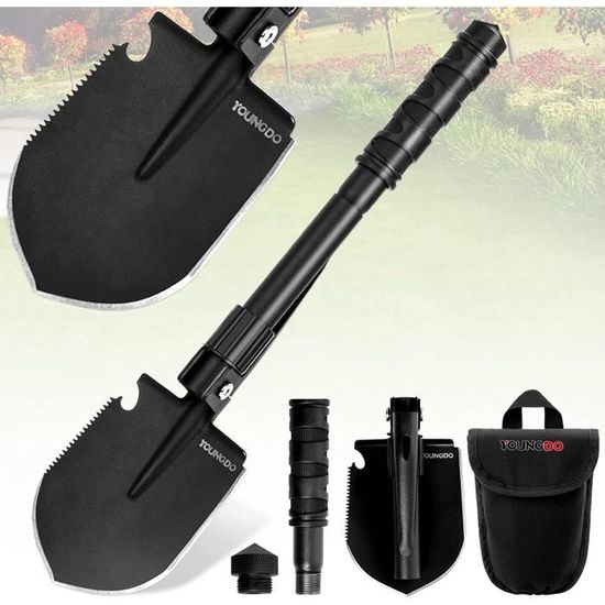 Pelle Pliante Mini-Multifonction, Pelle Pliante Militaire Pelle Jardin Camping Randonnée Outil