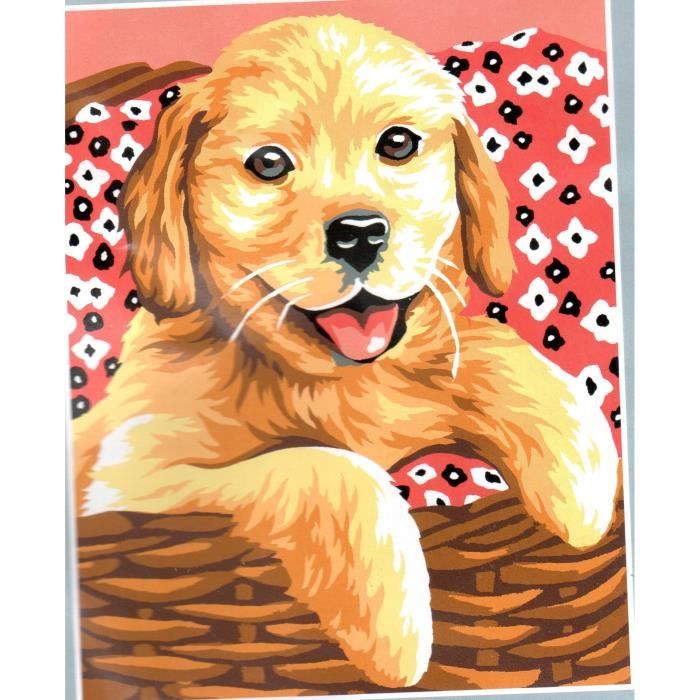 Kit Canevas Le Petit Labrador 14 x 18 cm