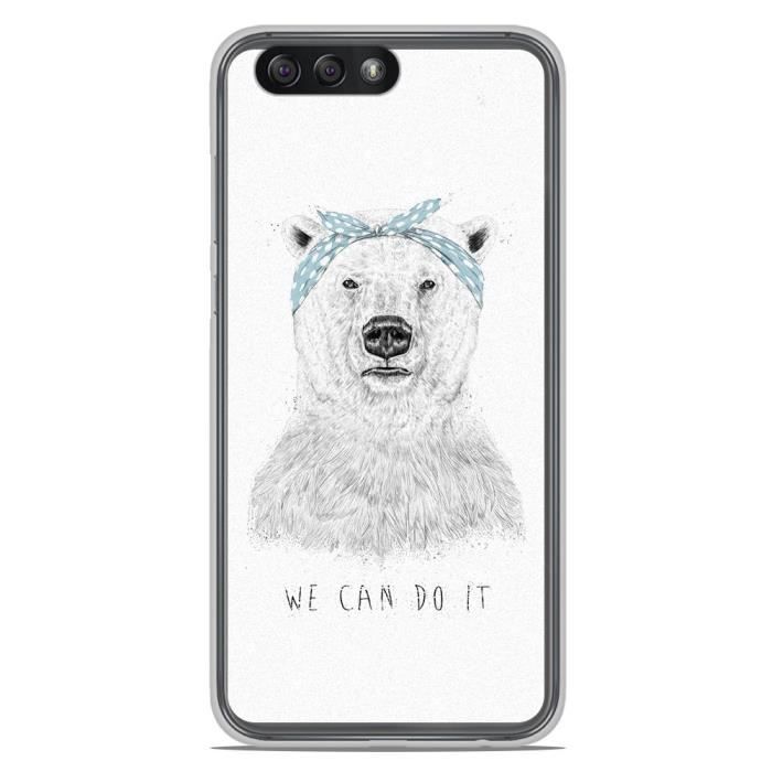 Coque Housse Asus Zenfone 4 ZE554KL en silicone gel protection arrière- BS We can do it