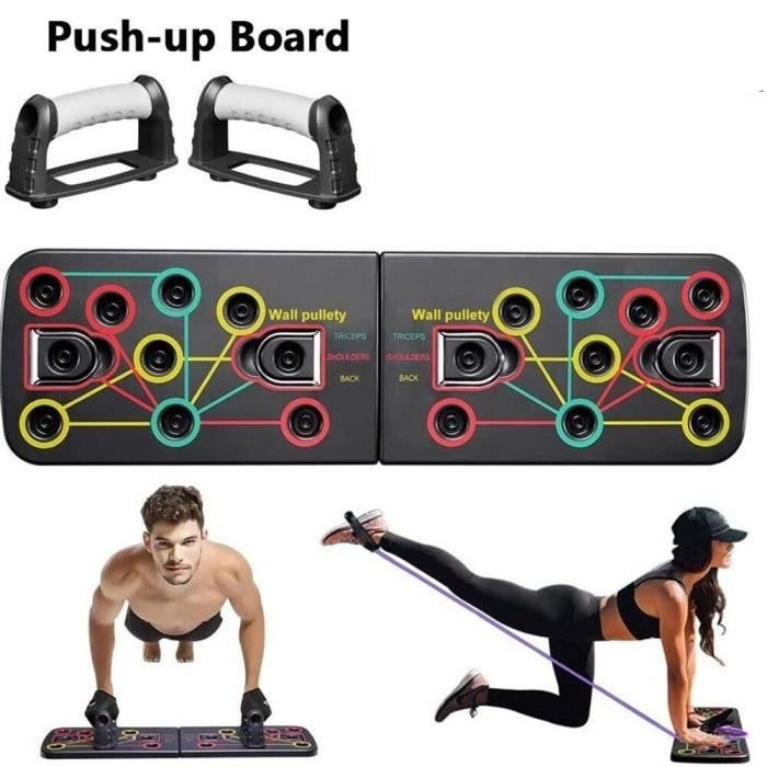 LEXLIFE Support de Push-up, Push Up Board multifonction Équipement d’Entrainement de fitness pour Les Muscles Abdominaux