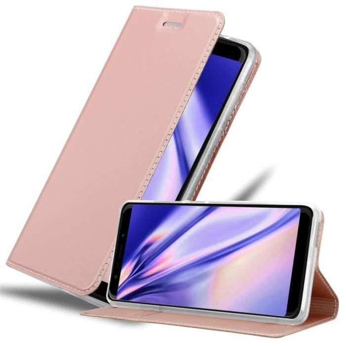 Cadorabo Coque pour WIKO VIEW GO en CLASSY OR ROSÉ