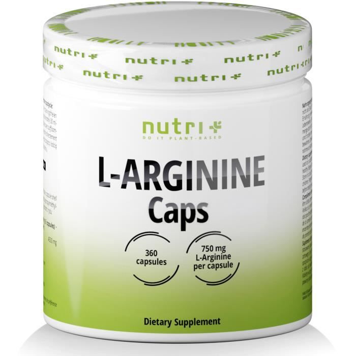 L-Arginine Base 360 Capsules