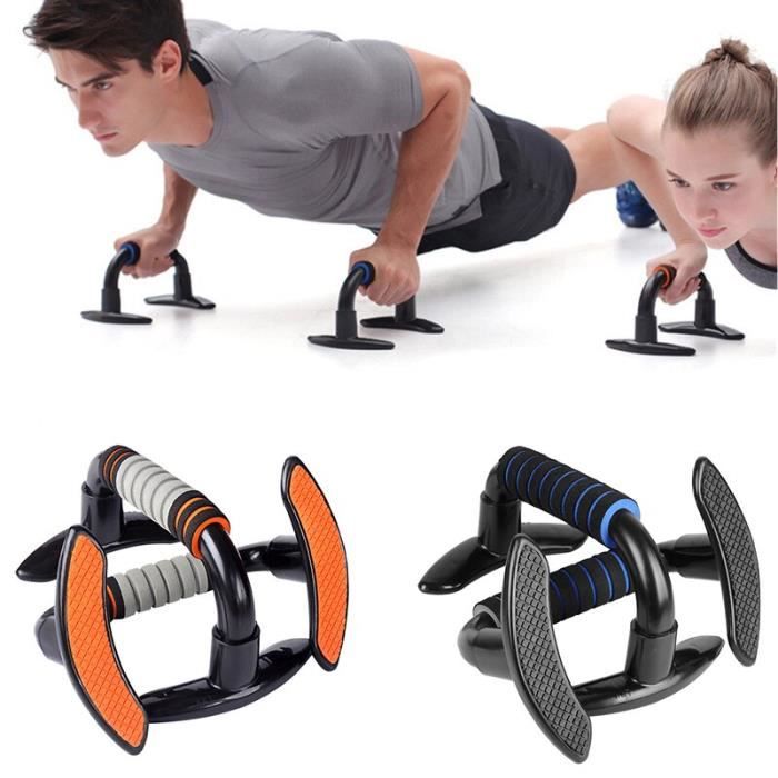 Barre de support de musculation musculation biceps Muscle exercice puissance Fitness poitrine abdomi - Modèle: Orange -