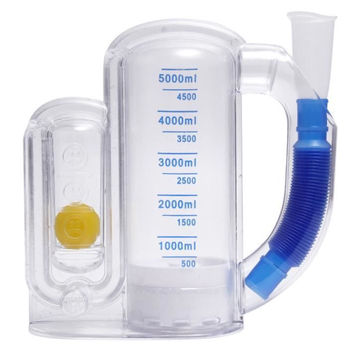 5000ml appareil capacité vitale entraîneur respiratoire incitatif spiromètre respiration pulmonaire exerci - HSJSZHA07029