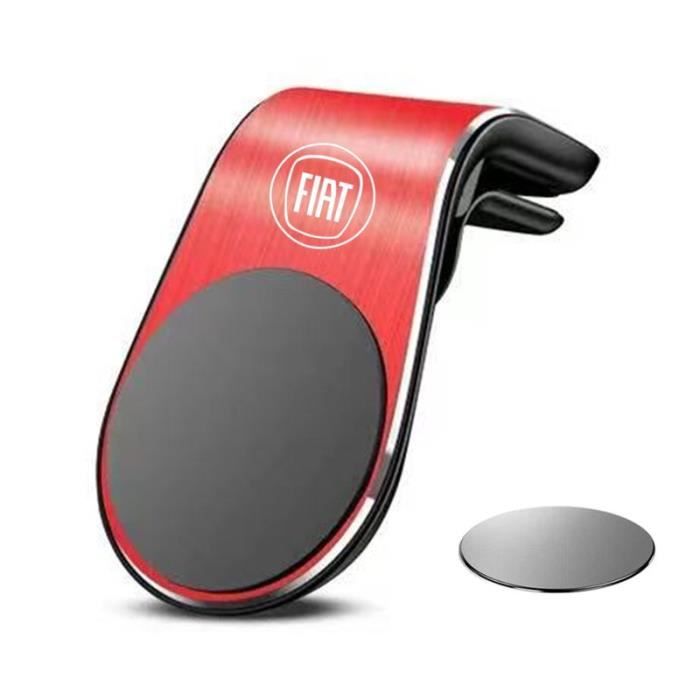 Accessoires Voiture,Support magnétique universel pour téléphone portable,pour voiture Fiat aega 500c Panda Uno Palio - Type Rouge