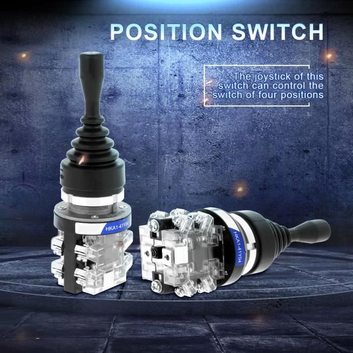 Dioche commutateur 4 positions Remplacement du commutateur de contrôleur de joystick AC 380V 15A 4 positions 4NO Joystick