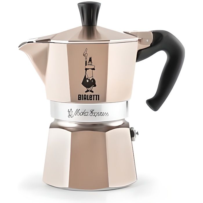 BIALETTI Moka Express 6 Tasses Rose Gold