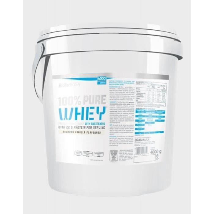 100% Pure Whey (4Kg) Vanille BioTech USA