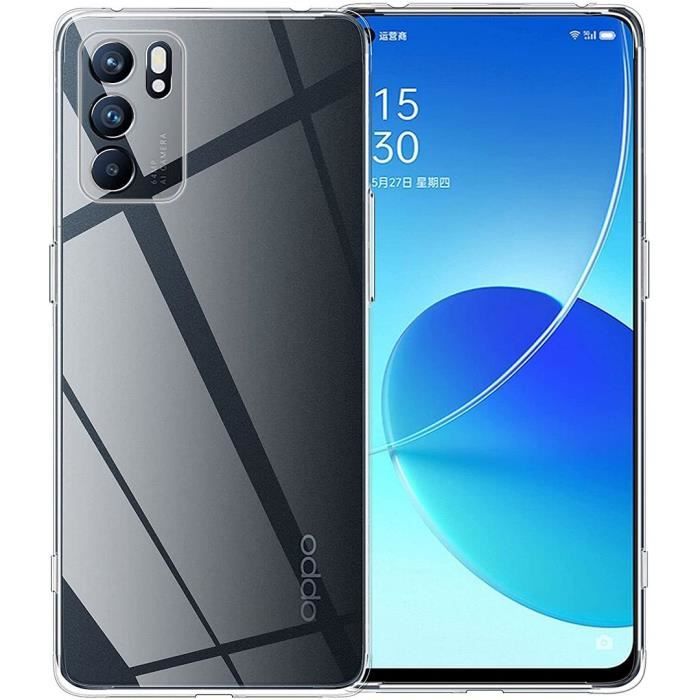 Coque OPPO Reno 6 (6,43-) Souple Protection Renforcée Anti Choc Silicone