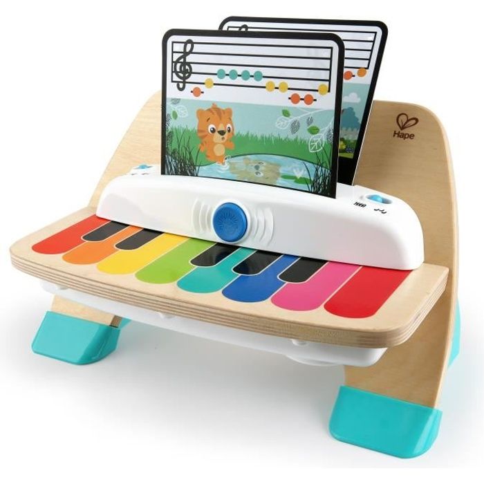 HAPE Baby Einstein Piano magic touch - Jouet d’éveil musical en bois tactile et électronique