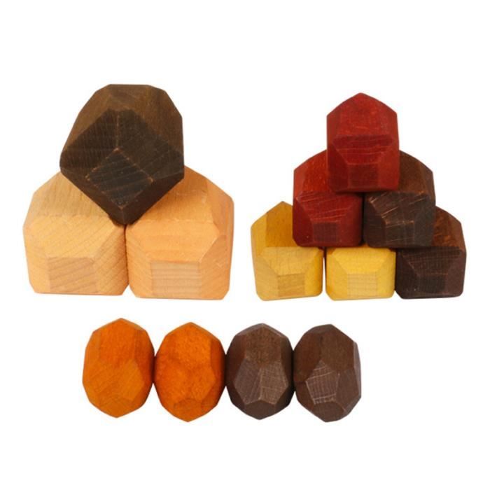 1 jeu d'empilage de blocs empilés de nouveauté mignon chic pour enfants LIME A ONGLES - POLISSOIR - BLOC BLANC - PIERRE PONCE