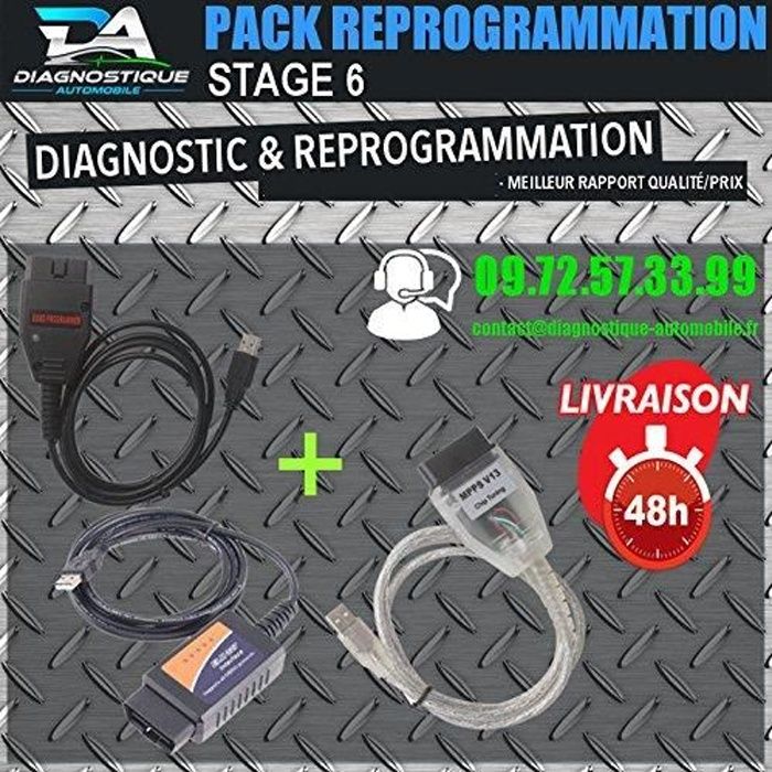 Mister Diagnostic® PACK REPROGRAMMATION CALCULATEUR Interfaces ELM327 USB MPPS V13 GALLETTO 1260