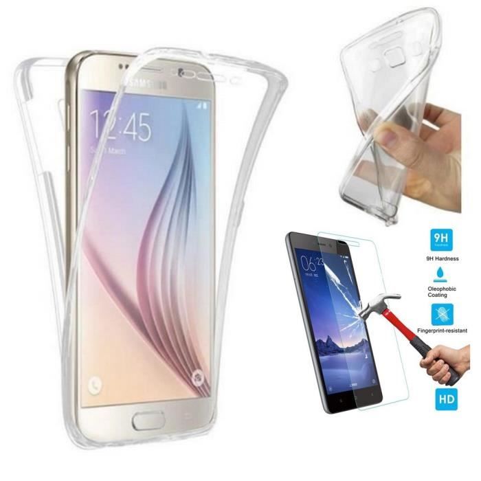 Xiaomi Mi 9T Intégral Transparent + Film Verre Trempé Coque Housse Etui En Silicone Gel Souple hfs-house®