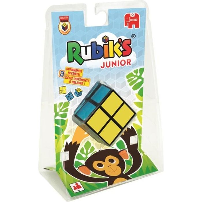 Jumbo Rubik's Junior - Cube, Rubik's cube, Multicolore, 5 année(s), Enfants, Garçon-Fille, 15 min