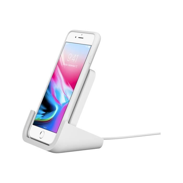 Logitech Powered Support de chargement sans fil + adaptateur secteur 7.5 Watt blanc Europe