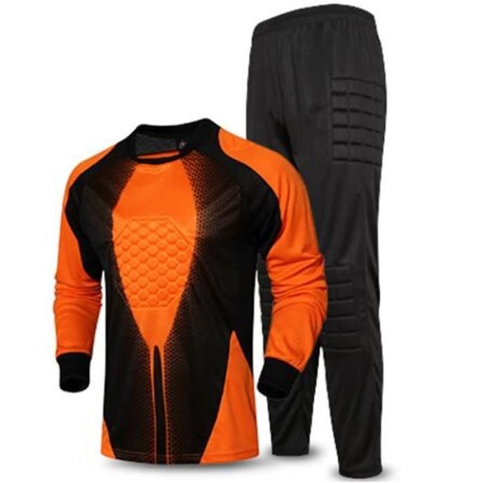 Maillot de soccer long uniforme de gardien de but pour hommes maillot de protection en éponge de maillot de football gardien gardien