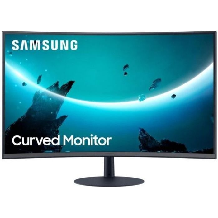 ECRAN 24'' SAMSUNG LC24T550FDR FHD - 4 ms - 250 cd/m² 3000:1 D-Sub HDMI Display Port 75Hz Incurvé Noir