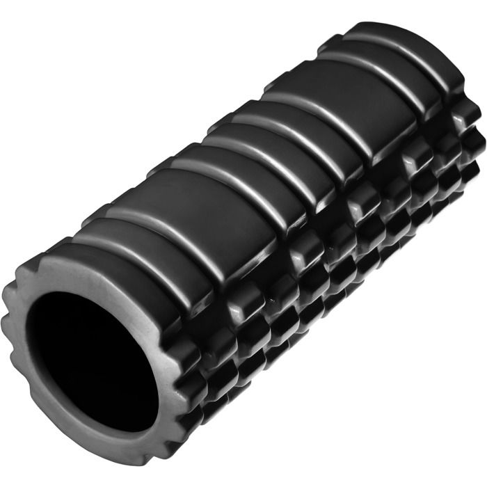 TECTAKE Rouleau de Massage Foam Roller Fitness Sport en Mousse EVA Noir