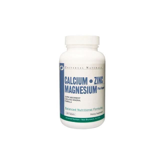 Universal Calcium, Zinc, Magnesium (100 comprimés)