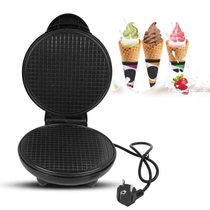 VINGVO Gaufrier aux œufs Machine à Rouleau Oeuf Électrique Moule à Gaufre Machine à Cornet de Crème Glacée pour Maison EU