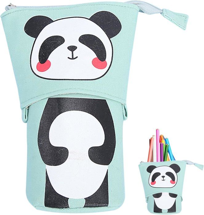 Trousse Étui à Crayons 3D Animation Multifonction - Sac Papeterie Portable Scolaire Ado Fille Garçon
