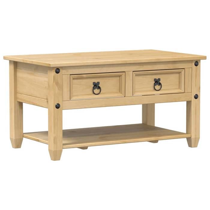 Table basse - CLOUD - avec tiroirs Corona 85x50x45 cm bois de pin massif - Pour Salon - 4002772