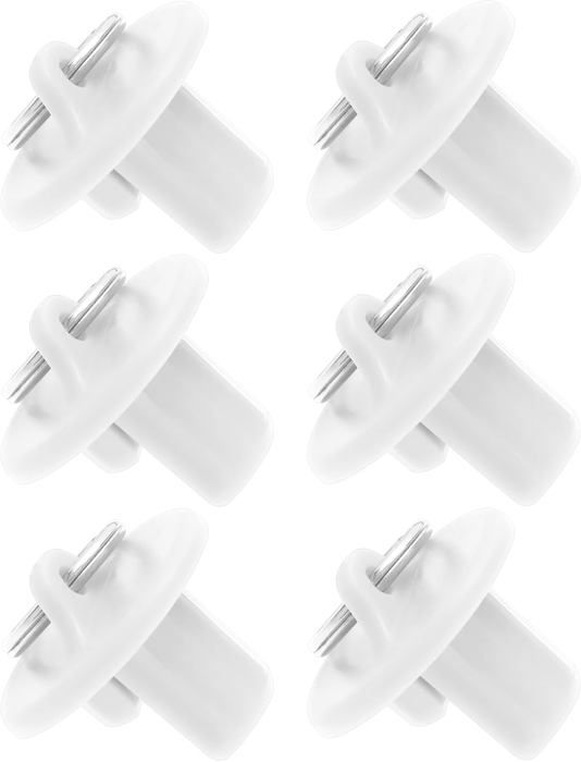 5 Embouts Décoratifs Pour Cordon De Store - Glands Blancs - Faciles à Installer - Pour Stores Vénitiens Et Romains - 9