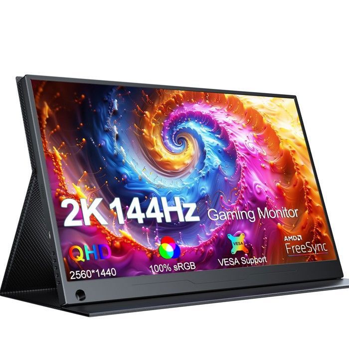 UPERFECT Écran de jeu 173 pouces 2560*1440 2K 144HZ rapport de contraste 1000:1/100 % compatible sRGB/VESA