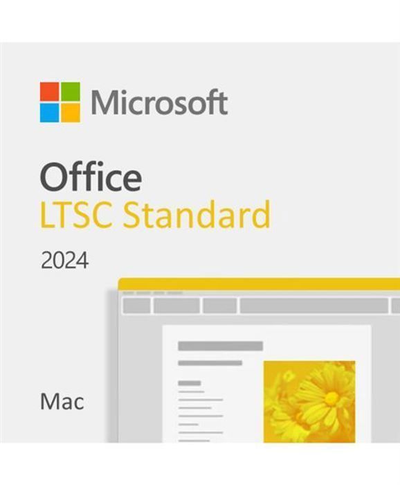 MICROSOFT OFFICE MAC 2024 STANDARD – Version officielle – Licence A VIE transférable/réinstallable –